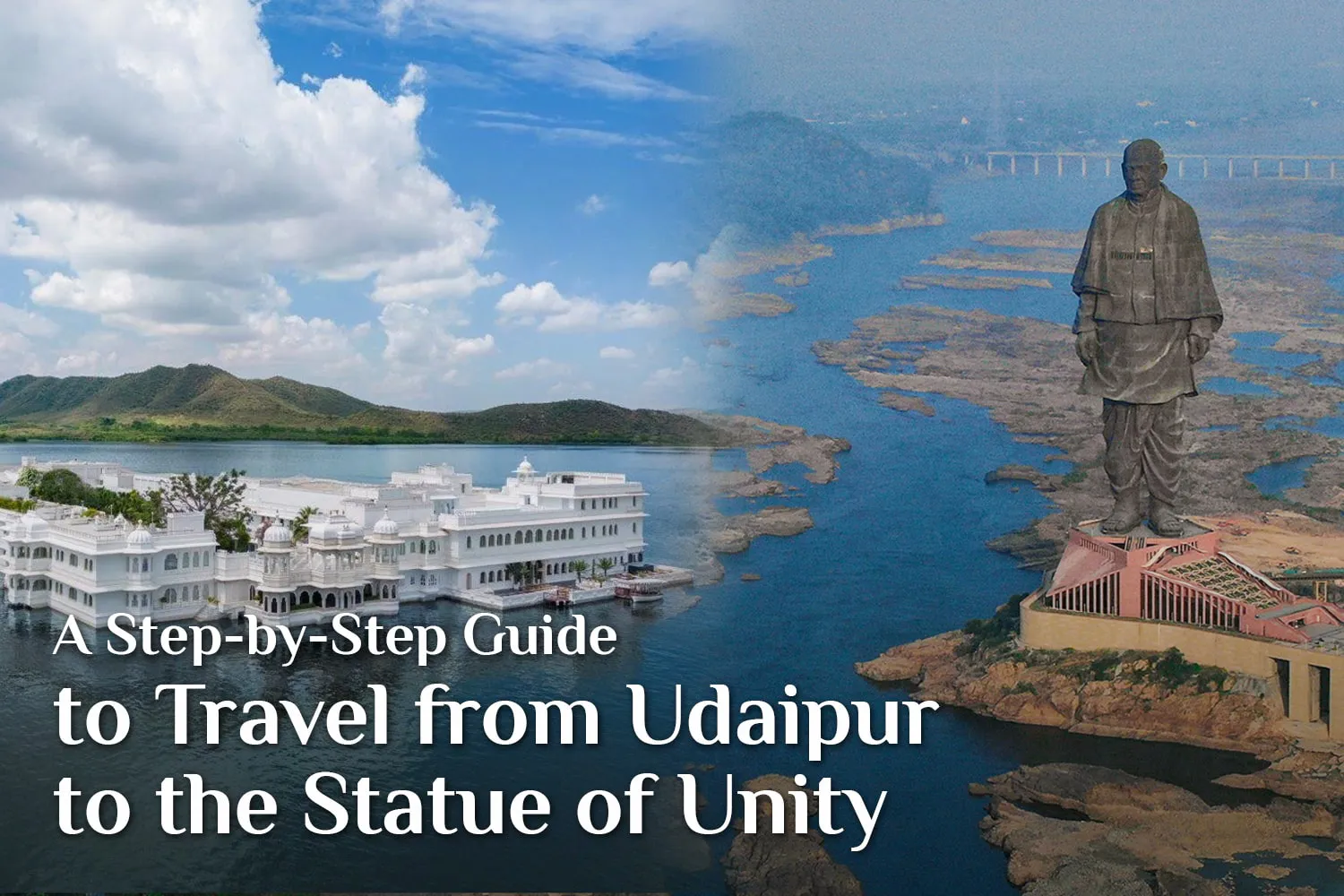 travel from udaipur to the statue of unity