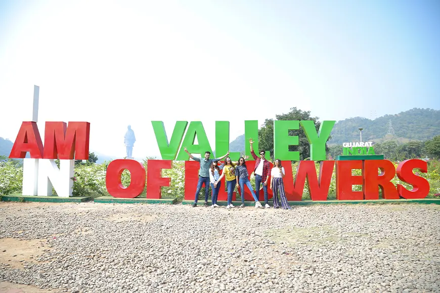 The place Valley of Flowers near Statue of Unity