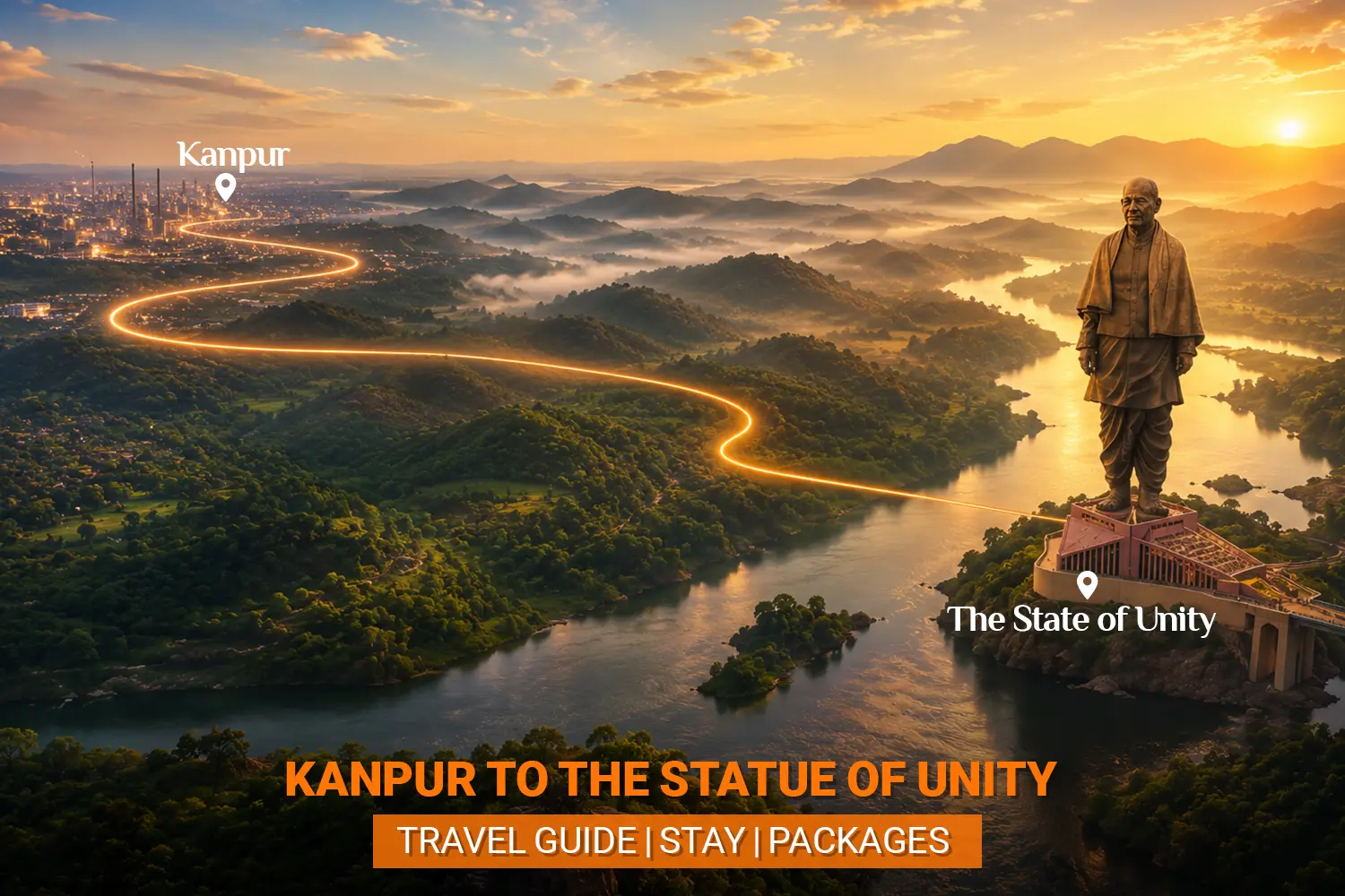 Kanpur to Statue of Unity Travel Guide with Tent City Stay & Packages